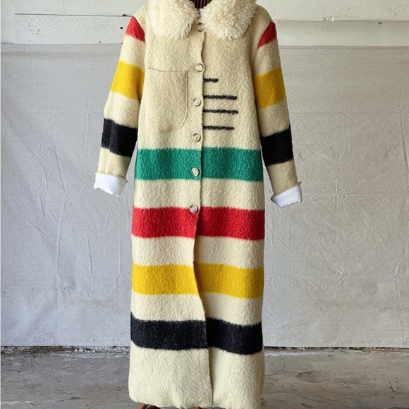 Jackets & Blazers - Ludlow Shearling Hudson Blanket Duster